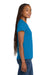 Gildan 5V00L/G500VL Womens Short Sleeve V-Neck T-Shirt Sapphire Blue Model Side