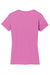 Gildan 5V00L/G500VL Womens Short Sleeve V-Neck T-Shirt Azalea Pink Flat Back