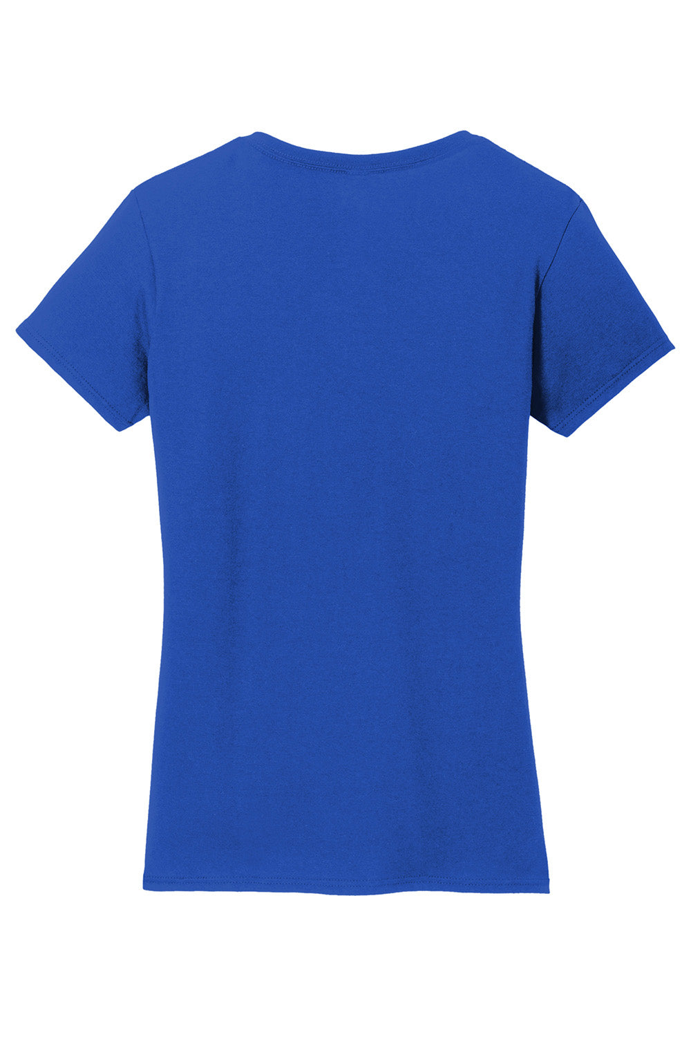 Gildan 5V00L/G500VL Womens Short Sleeve V-Neck T-Shirt Royal Blue Flat Back