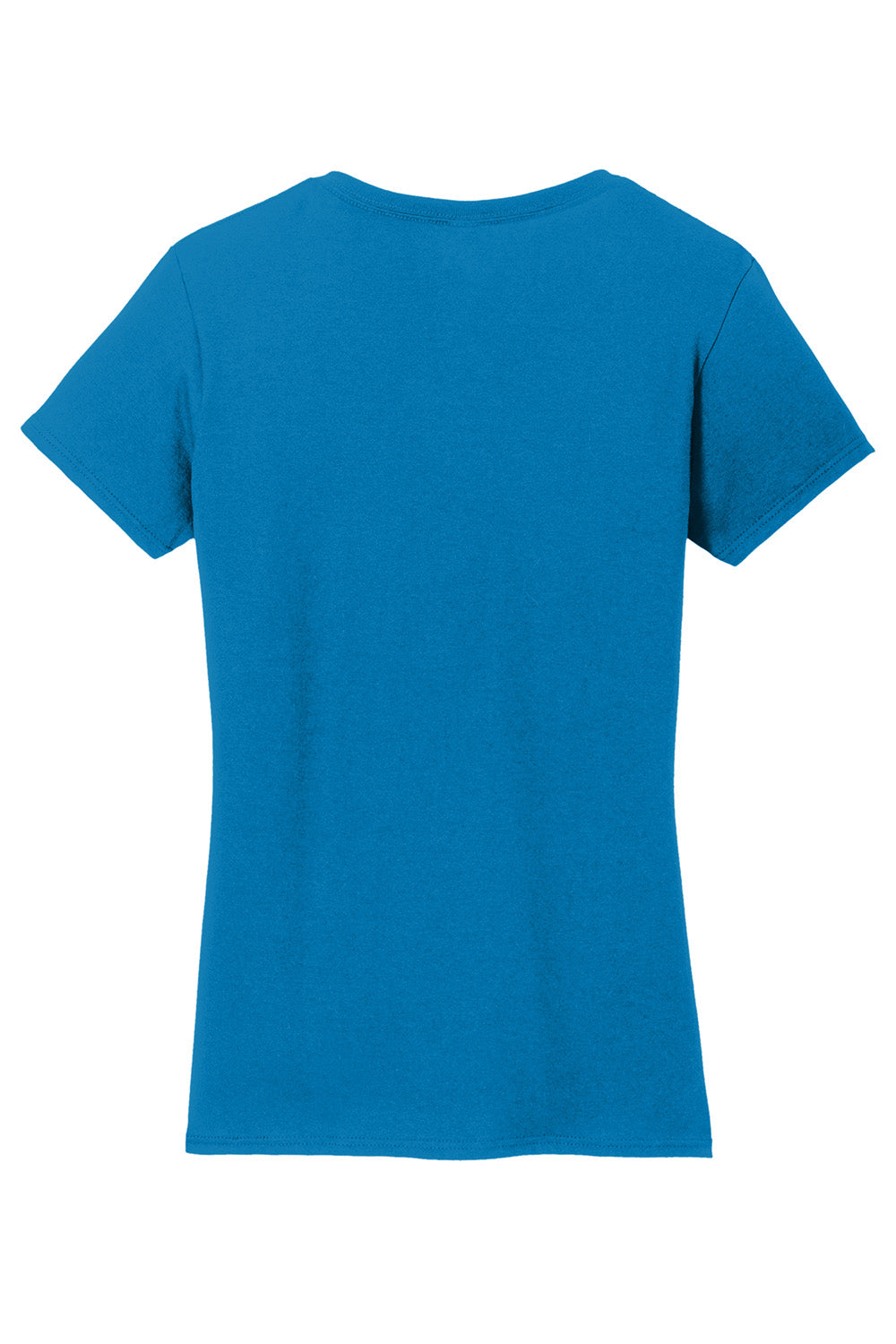 Gildan 5V00L/G500VL Womens Short Sleeve V-Neck T-Shirt Sapphire Blue Flat Back