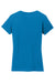 Gildan 5V00L/G500VL Womens Short Sleeve V-Neck T-Shirt Sapphire Blue Flat Back