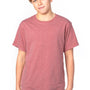 Threadfast Apparel Youth Ultimate Short Sleeve Crewneck T-Shirt - Heather Maroon