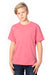 Threadfast Apparel 600A Youth Ultimate Short Sleeve Crewneck T-Shirt Heather Red Model Front