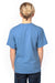 Threadfast Apparel 600A Youth Ultimate Short Sleeve Crewneck T-Shirt Heather Royal Blue Model Back