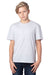 Threadfast Apparel 600A Youth Ultimate Short Sleeve Crewneck T-Shirt Silver Grey Model Front