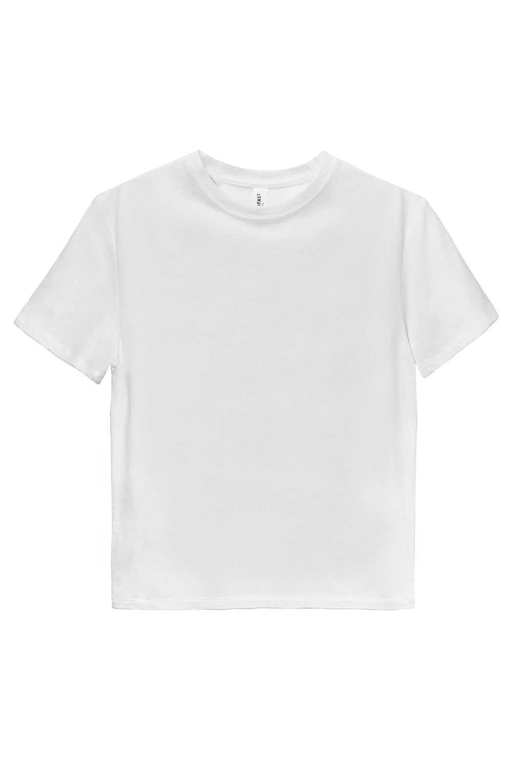 Threadfast Apparel 600A Youth Ultimate Short Sleeve Crewneck T-Shirt White Flat Front