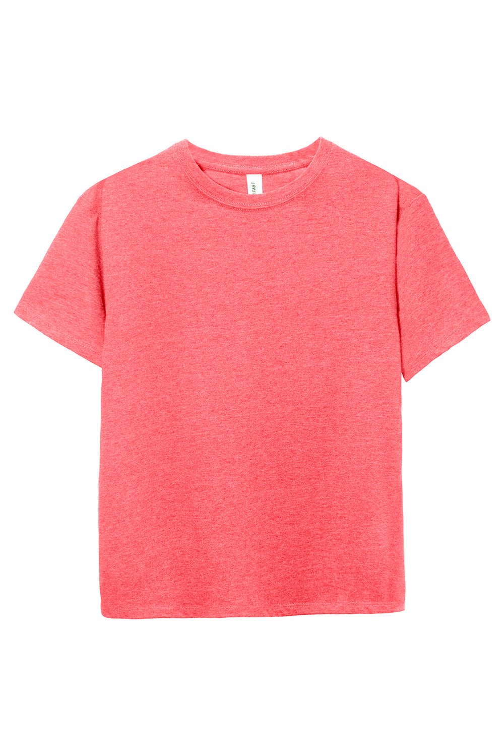 Threadfast Apparel 600A Youth Ultimate Short Sleeve Crewneck T-Shirt Heather Red Flat Front