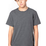 Threadfast Apparel Youth Ultimate Short Sleeve Crewneck T-Shirt - Heather Charcoal Grey