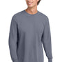 Comfort Colors Mens Long Sleeve Crewneck T-Shirt - Blue Jean