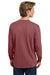 Comfort Colors 6014/C6014 Mens Long Sleeve Crewneck T-Shirt Brick Red Model Back