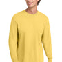 Comfort Colors Mens Long Sleeve Crewneck T-Shirt - Butter Yellow