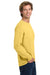 Comfort Colors 6014/C6014 Mens Long Sleeve Crewneck T-Shirt Butter Yellow Model Side