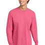 Comfort Colors Mens Long Sleeve Crewneck T-Shirt - Crunchberry Pink