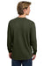 Comfort Colors 6014/C6014 Mens Long Sleeve Crewneck T-Shirt Hemp Green Model Back