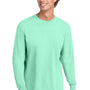 Comfort Colors Mens Long Sleeve Crewneck T-Shirt - Island Reef Green