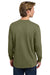 Comfort Colors 6014/C6014 Mens Long Sleeve Crewneck T-Shirt Khaki Brown Model Back