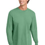 Comfort Colors Mens Long Sleeve Crewneck T-Shirt - Light Green