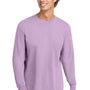 Comfort Colors Mens Long Sleeve Crewneck T-Shirt - Orchid Purple