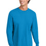 Comfort Colors Mens Long Sleeve Crewneck T-Shirt - Royal Caribe