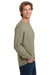 Comfort Colors 6014/C6014 Mens Long Sleeve Crewneck T-Shirt Sandstone Model Side