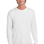 Comfort Colors Mens Long Sleeve Crewneck T-Shirt - White