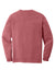 Comfort Colors 6014/C6014 Mens Long Sleeve Crewneck T-Shirt Crimson Red Flat Back