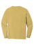 Comfort Colors 6014/C6014 Mens Long Sleeve Crewneck T-Shirt Mustard Yellow Flat Back