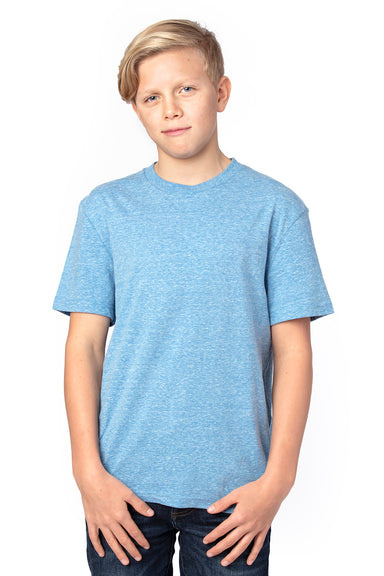 Threadfast Apparel 602A Youth Short Sleeve Crewneck T-Shirt Royal Blue Model Front