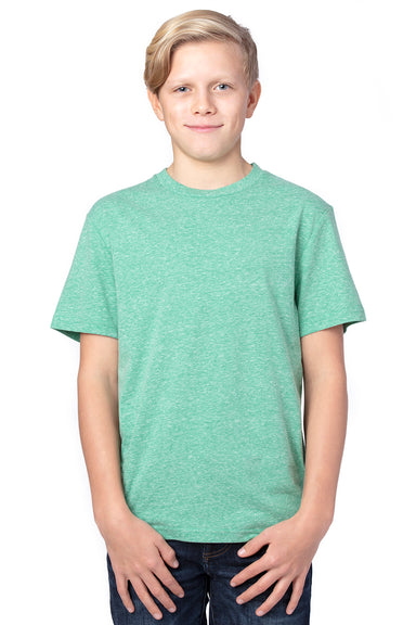 Threadfast Apparel 602A Youth Short Sleeve Crewneck T-Shirt Green Model Front