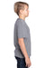 Threadfast Apparel 602A Youth Short Sleeve Crewneck T-Shirt Grey Model Side