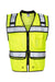 Kishigo S5004-5005 Mens High Performance Surveyors Vest Lime Green Flat Front