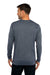 Next Level 6071 Mens Jersey Long Sleeve Crewneck T-Shirt Indigo Blue Model Back