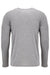 Next Level 6071 Mens Jersey Long Sleeve Crewneck T-Shirt Heather Grey Flat Back