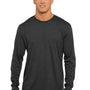 Next Level Mens Jersey Long Sleeve Crewneck T-Shirt - Vintage Black