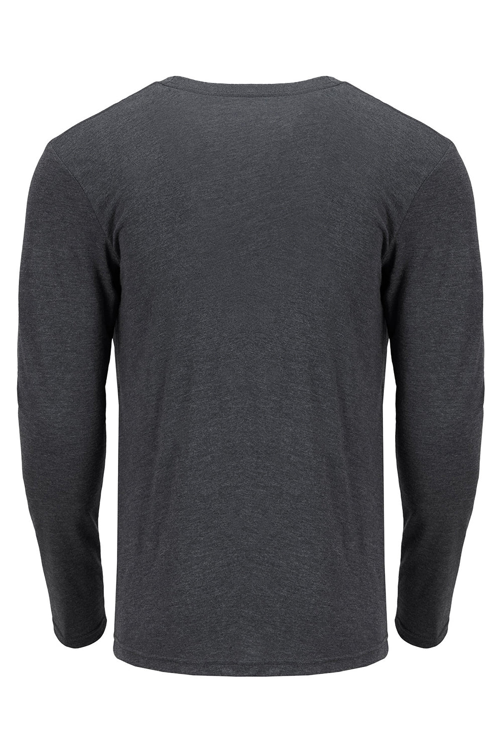 Next Level 6071 Mens Jersey Long Sleeve Crewneck T-Shirt Vintage Navy Blue Flat Back