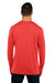 Next Level 6071 Mens Jersey Long Sleeve Crewneck T-Shirt Vintage Red Model Back