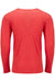 Next Level 6071 Mens Jersey Long Sleeve Crewneck T-Shirt Vintage Red Flat Back