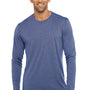 Next Level Mens Jersey Long Sleeve Crewneck T-Shirt - Vintage Royal Blue