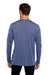 Next Level 6071 Mens Jersey Long Sleeve Crewneck T-Shirt Vintage Royal Blue Model Back