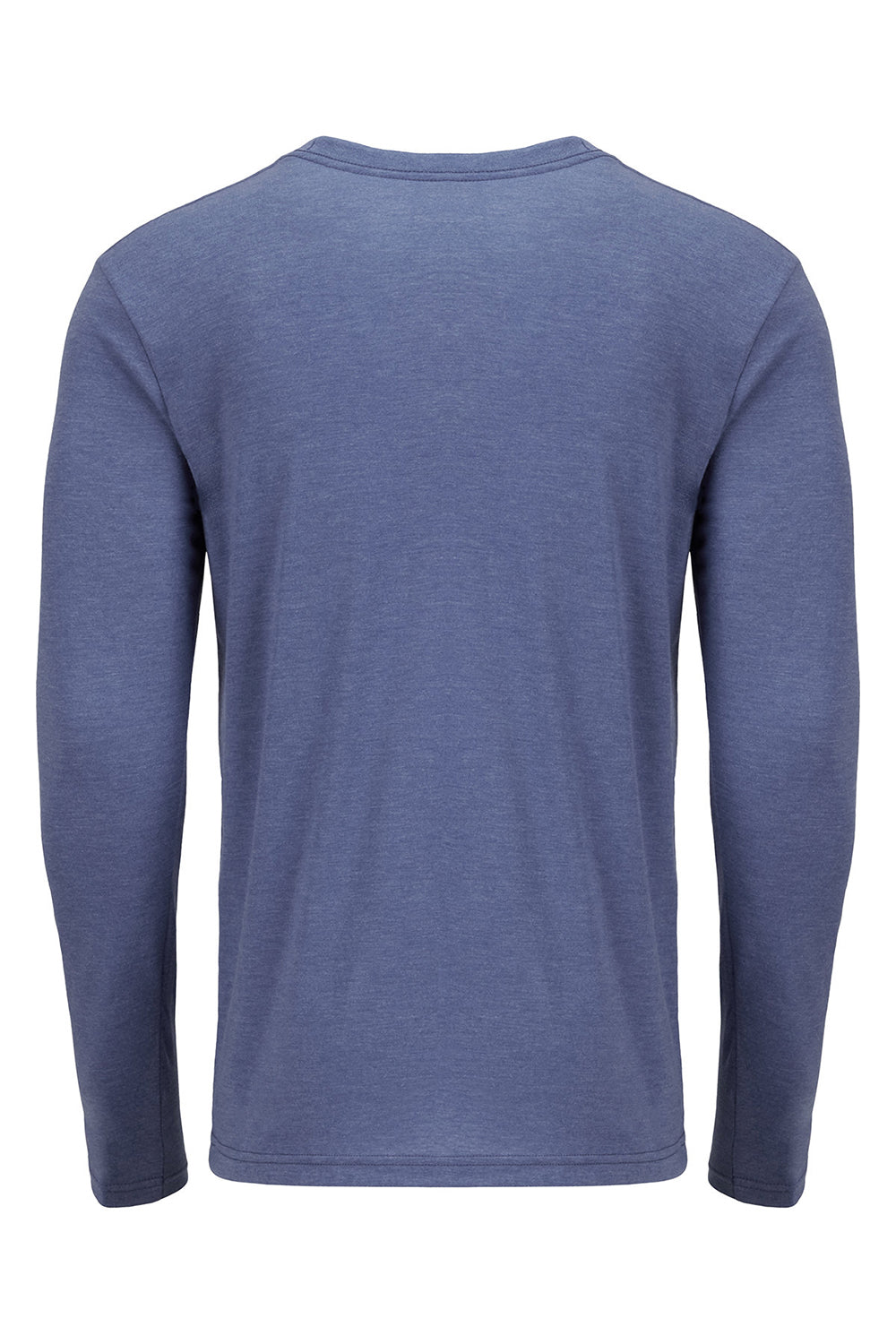 Next Level 6071 Mens Jersey Long Sleeve Crewneck T-Shirt Vintage Royal Blue Flat Back