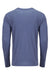 Next Level 6071 Mens Jersey Long Sleeve Crewneck T-Shirt Vintage Royal Blue Flat Back