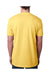 Next Level 6240 Mens CVC Jersey Short Sleeve V-Neck T-Shirt Banana Cream Yellow Model Back