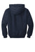 CornerStone CSJ41 Mens Duck Cloth Full Zip Hooded Jacket Navy Blue Flat Back