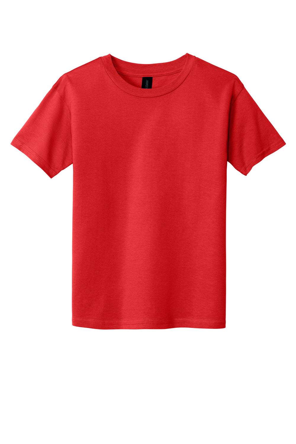 Gildan 64000B Youth Softstyle Short Sleeve Crewneck T-Shirt Red Flat Front