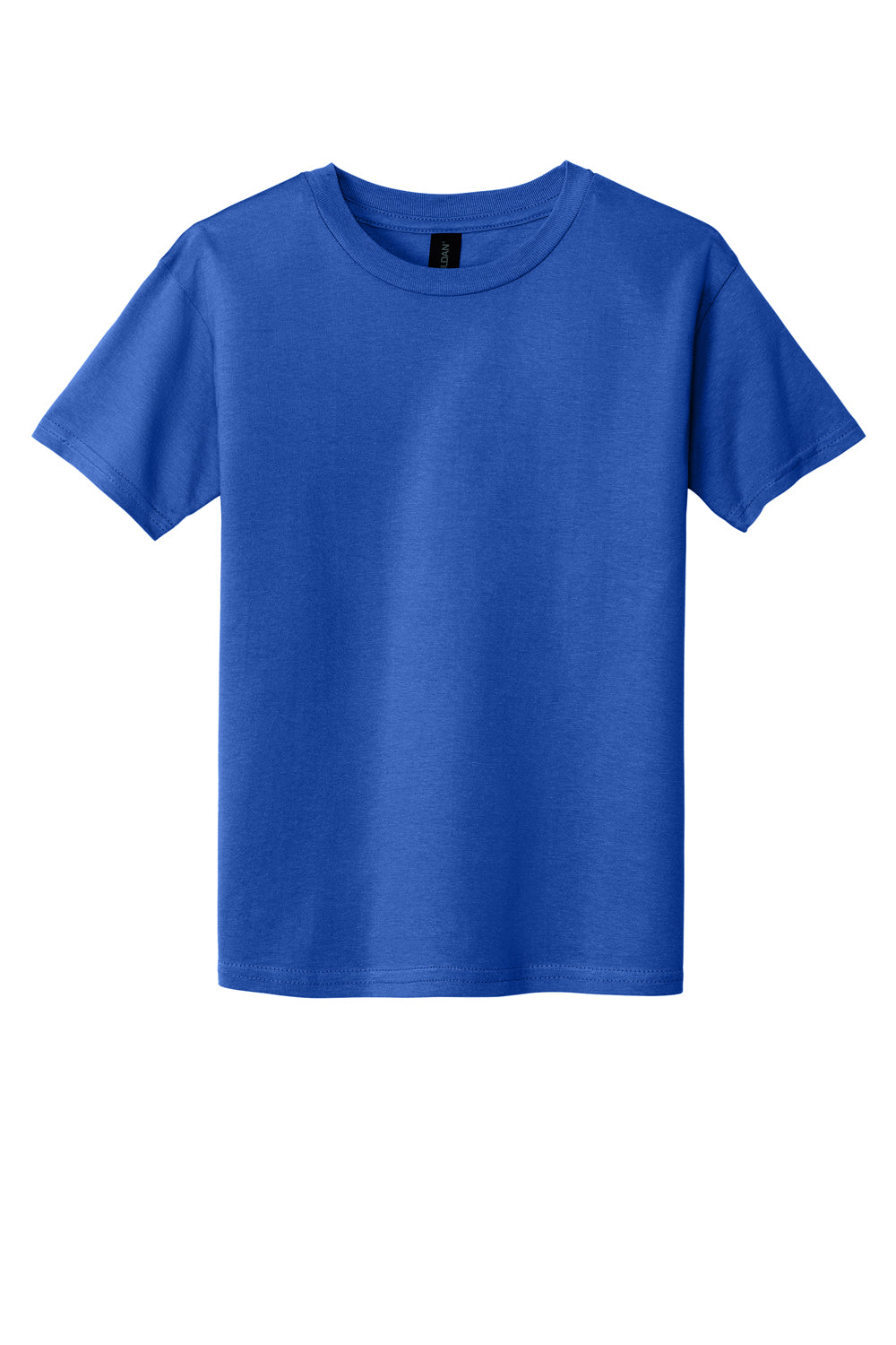 Gildan 64000B Youth Softstyle Short Sleeve Crewneck T-Shirt Royal Blue Flat Front