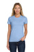 Gildan 64000L/G640L Womens Softstyle Short Sleeve Crewneck T-Shirt Light Blue Model Front