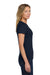 Gildan 64000L/G640L Womens Softstyle Short Sleeve Crewneck T-Shirt Navy Blue Model Side