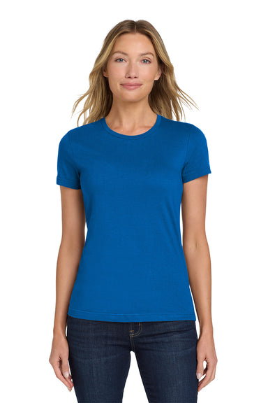 Gildan 64000L/G640L Womens Softstyle Short Sleeve Crewneck T-Shirt Royal Blue Model Front