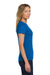 Gildan 64000L/G640L Womens Softstyle Short Sleeve Crewneck T-Shirt Royal Blue Model Side