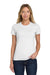 Gildan 64000L/G640L Womens Softstyle Short Sleeve Crewneck T-Shirt White Model Front